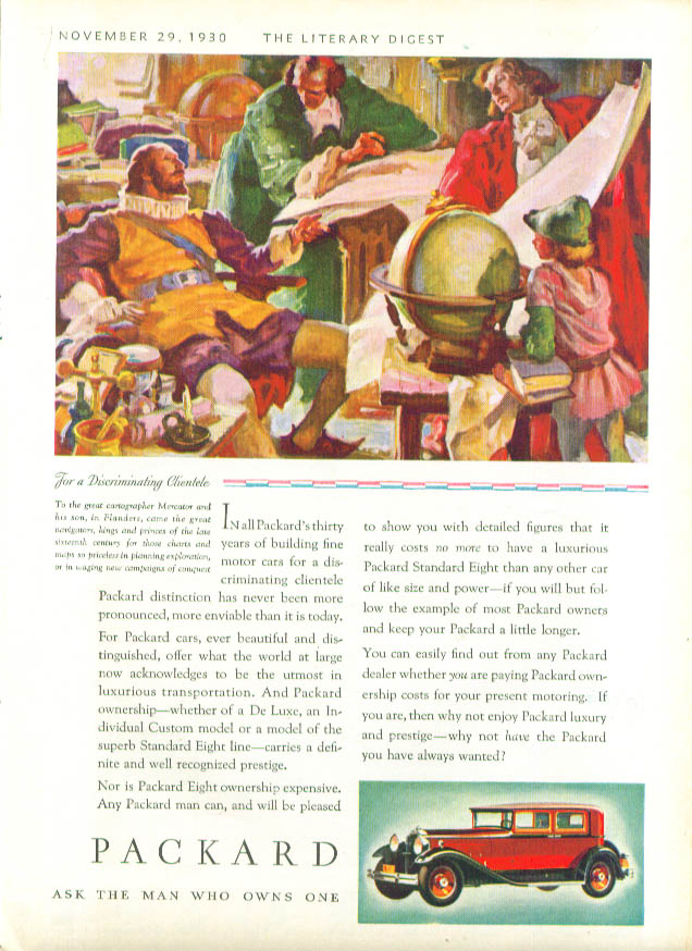 Image for Discriminating Clientele Mercator Packard ad 1931