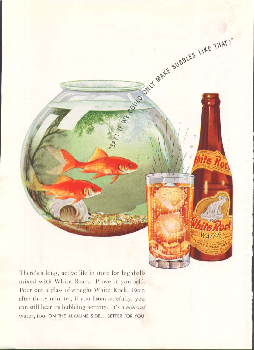 Image for If we could only make bubbles like White Rock ad 1938