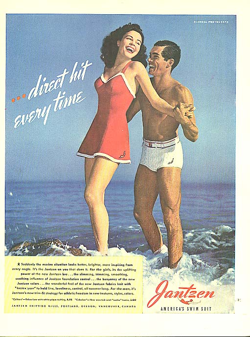 Image for Direct Hit - Hurrell Jantzen pin-up ad 1942