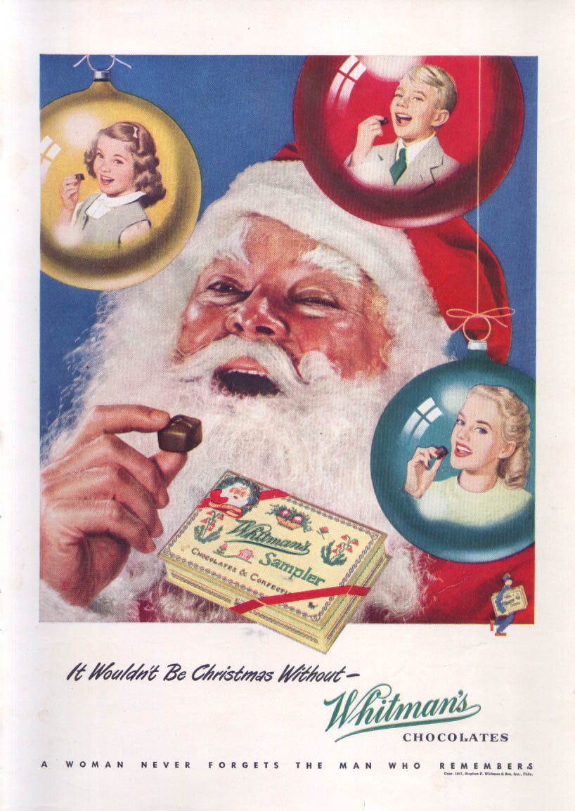 Image for Wouldnt be Christmas without Whitman's Chocolates 1947