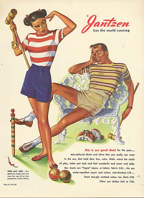 Image for Our good deed Pete Hawley Jantzen pin-up ad 1947