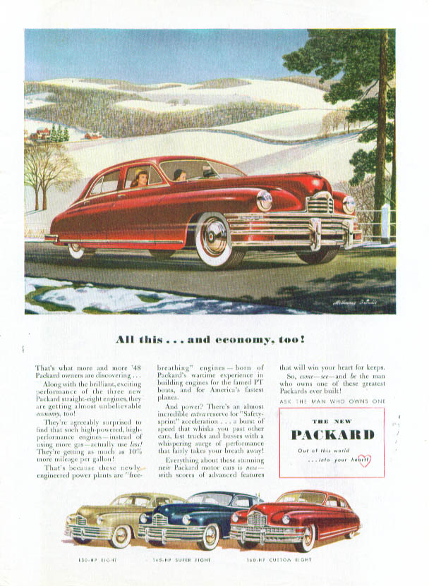 Image for All this . . . and economy, too! Packard ad 1948