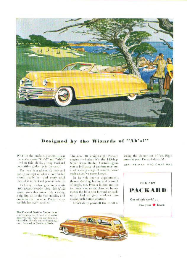 Image for Designed by the Wizards of Ah's! Packard ad 1948