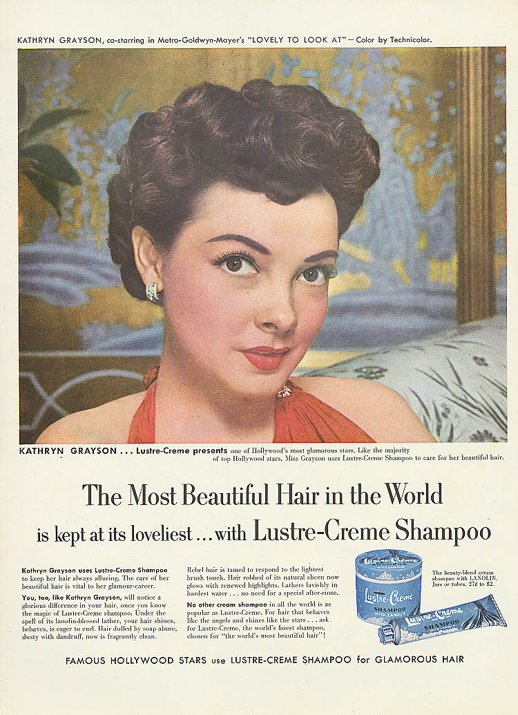 Image for Kathryn Grayson for Lustre-Crme Shampoo ad 1952