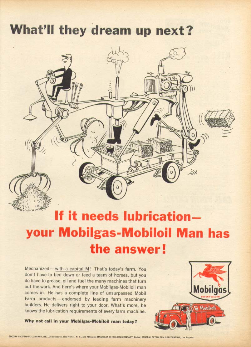 Image for Mobilgas-Mobiloil What'll they dream up next? Ad 1955