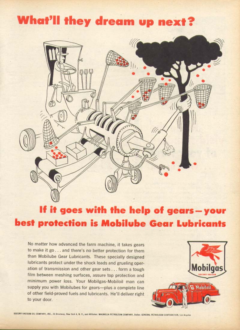 Image for Mobilgas Mobilube What'll they dream up next? Ad 1955