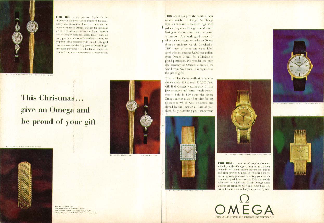 Image for This Christmas give an Omega Watch ad 1963
