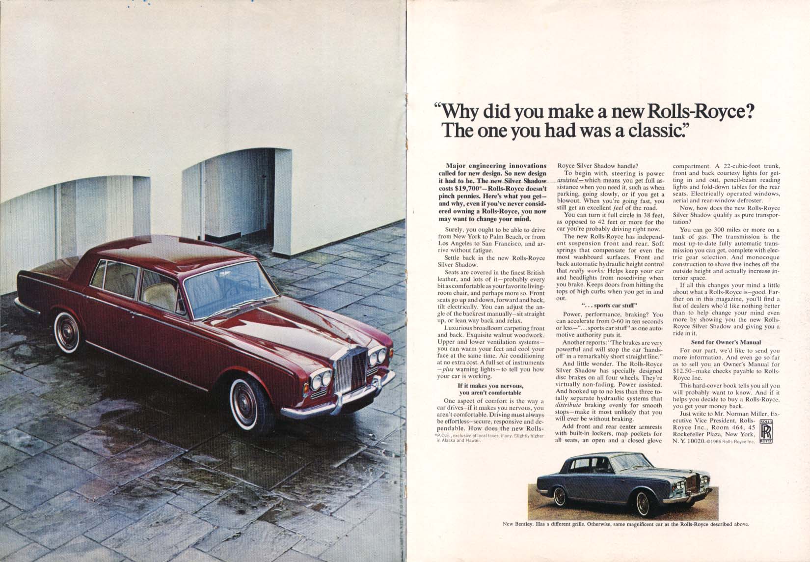 Image for Why did you make a new Rolls-Royce ? Ad 1966