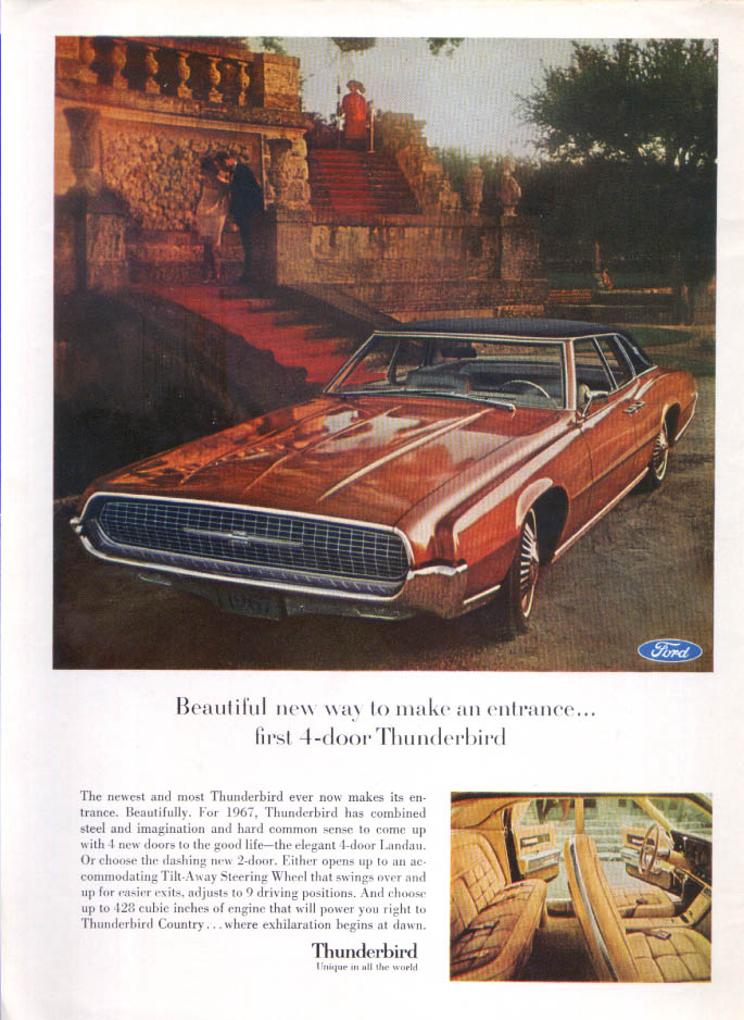 Image for Ford Thunderbird Beautiful way make an entrance ad 1067