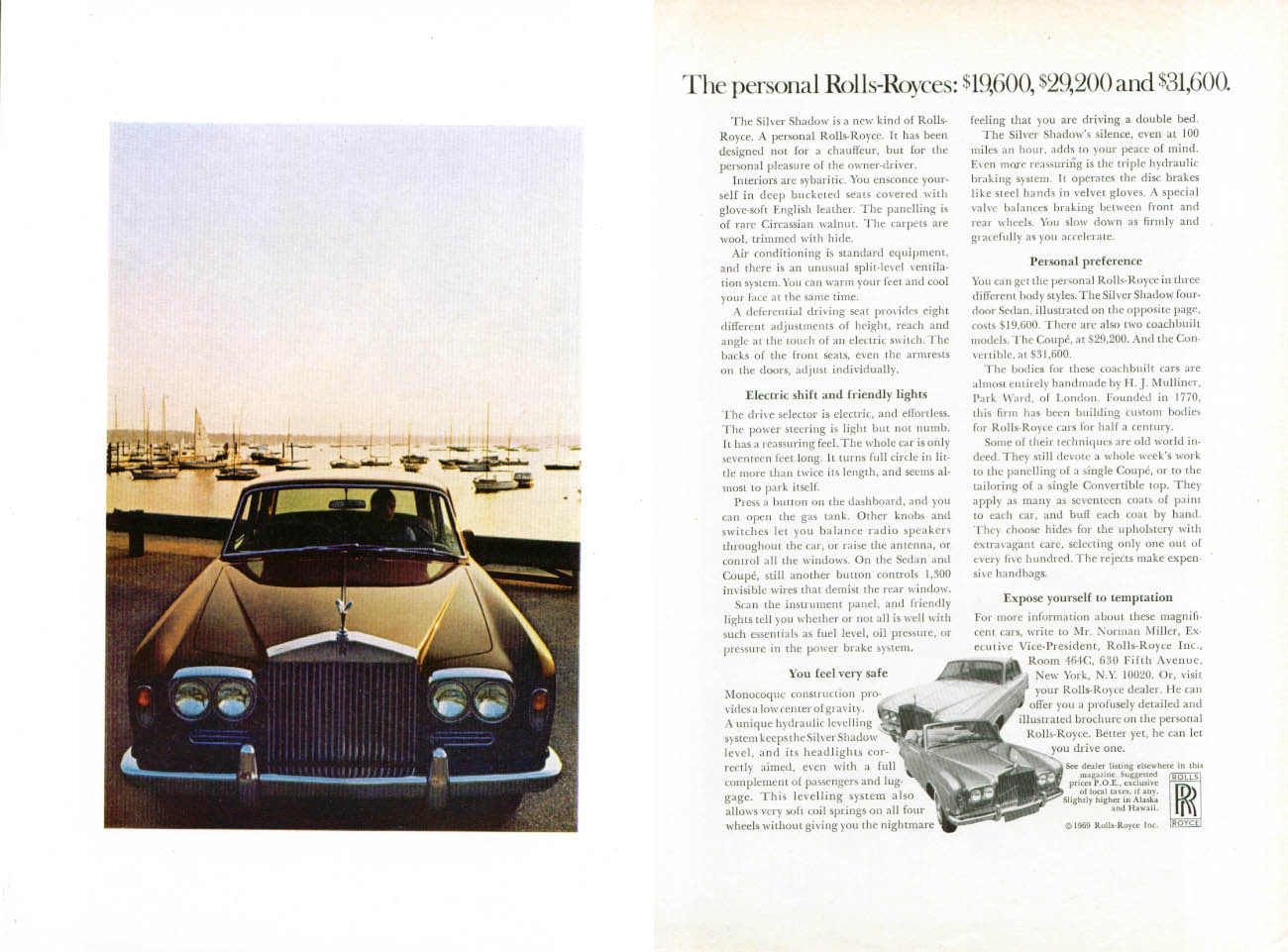 Image for Personal Rolls-Royces $19,600 $29,200 $31,600 ad 1969 2 page