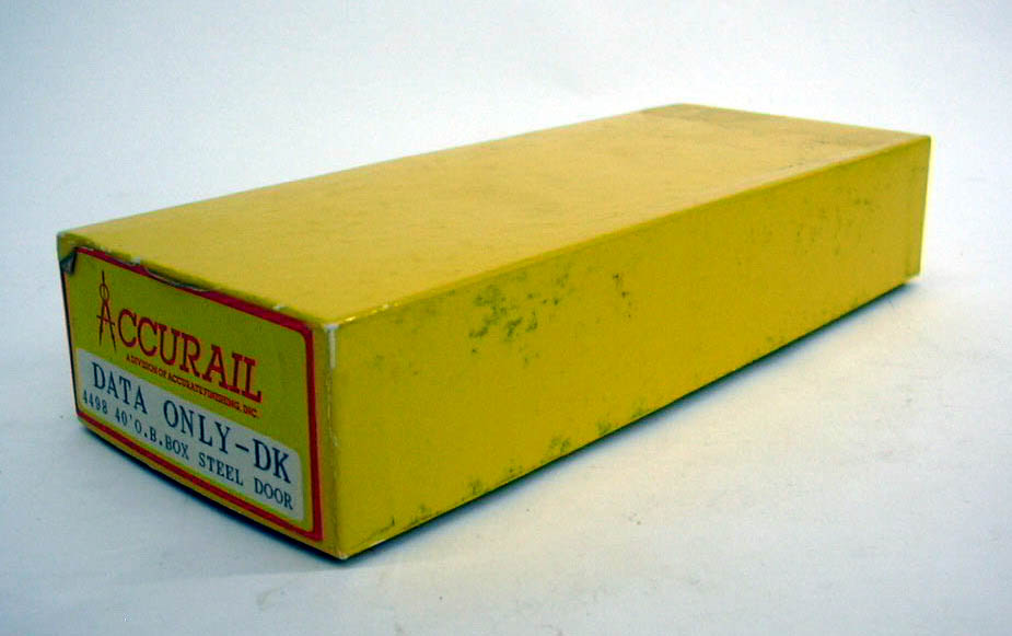 Image for Accurail HO Data Only - DK 40' Box Car kit #4498 unbuilt 1960s