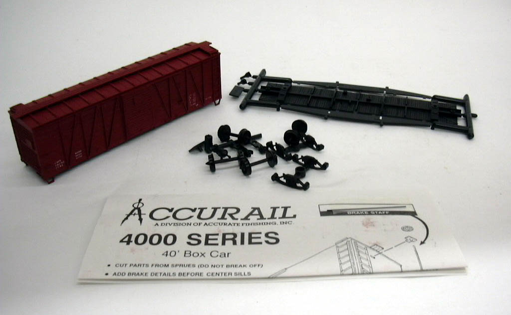 Image for Accurail HO Data Only - OX 40' Box Car kit #4499 unbuilt 1960s