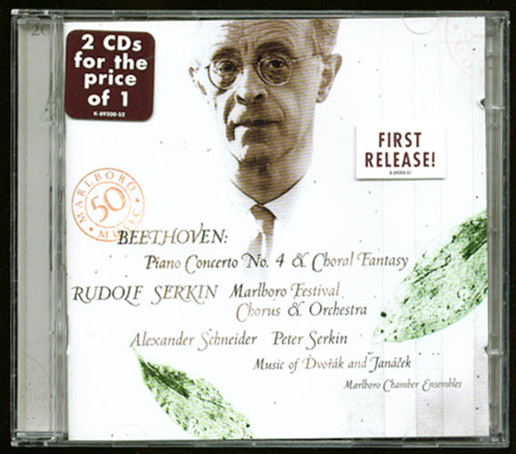 Image for Serkin: Beethoven Piano Concerto #4 Dvorak Janacek CD