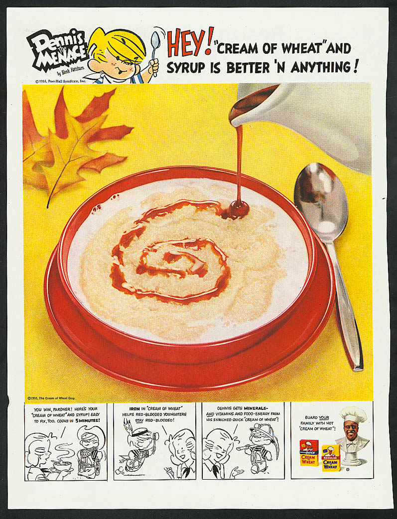 Image for Dennis the Menace for Cream of Wheat cereal ad 1955