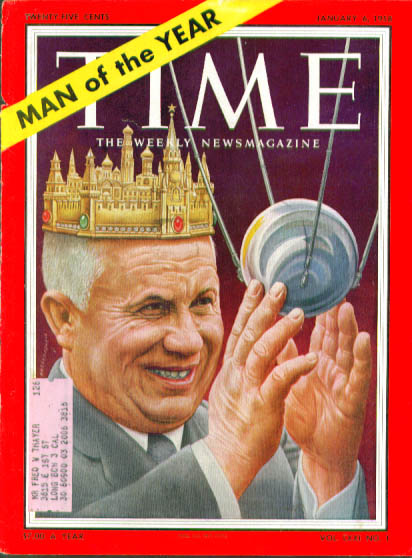 Image for Artzybasheff cover Khrushchev Time 1/6 1958