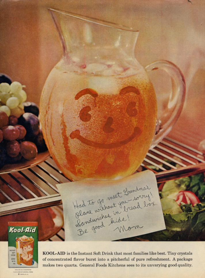 Image for Had to meet Grandma's place without you-sorry! Kool-Aid ad 1959 L
