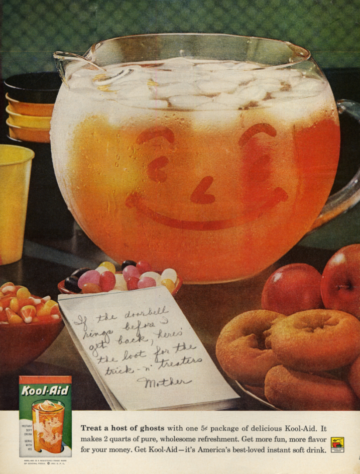 Image for If the doorbell rings here's the loot for Halloween - Kool-Aid ad 1959 1961