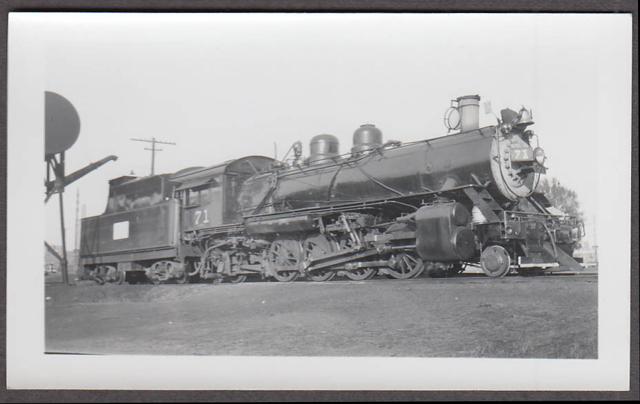 Image for Midland Valley Railroad 2-8-2 #71 locomotive photo Fort Smith AR 1948