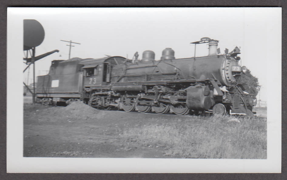 Image for Midland Valley Railroad 2-8-2 #73 locomotive photo Fort Smith AR 1952