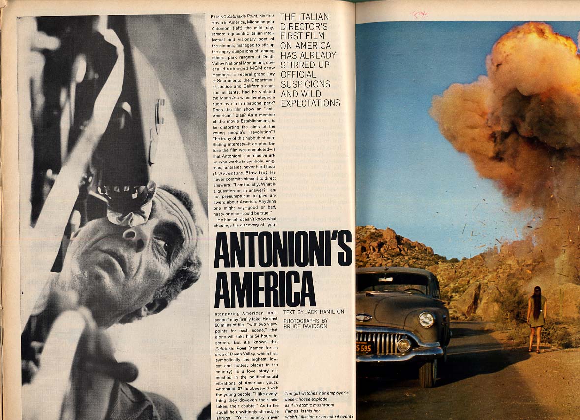 Look Magazine November 1969 Antonionis New Stars Daria Halprin Mark Frechette | eBay