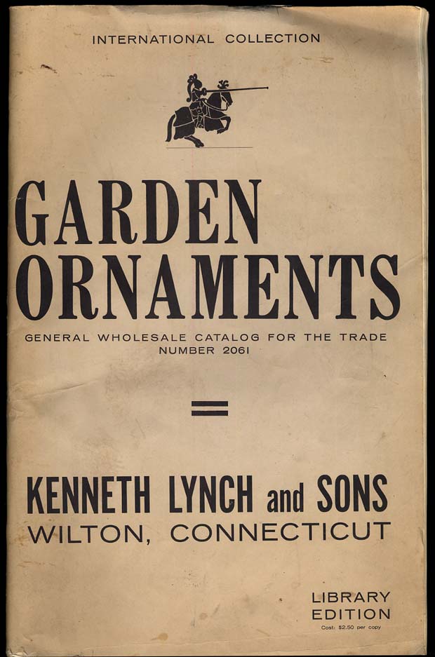Image for Kenneth Lynch & Sons Wilton CT Garden Ornaments Catalog 1961
