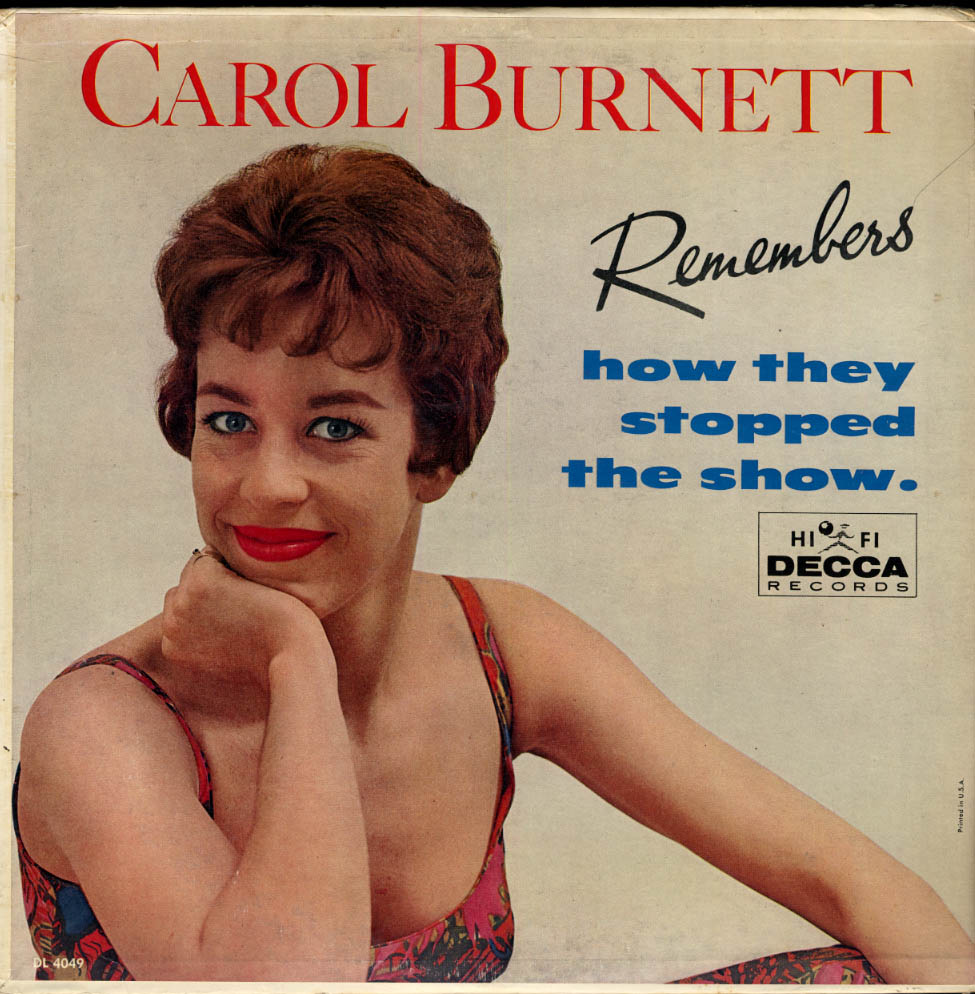 Image for Carol Burnett Remembers How They Stopped the Show Decca LP 1961 edition