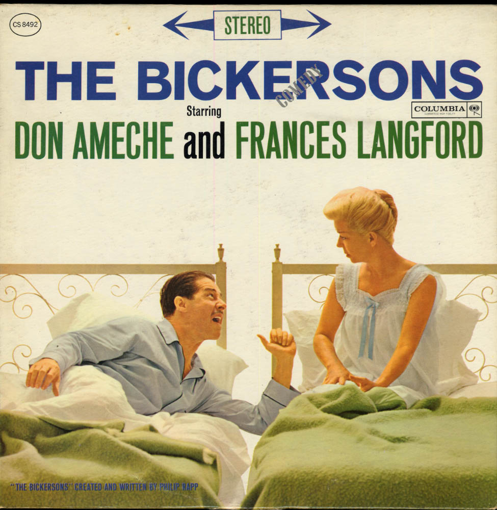 Image for The Bickersons Don Ameche & Frances Langford Columbia LP CD 8492 1962