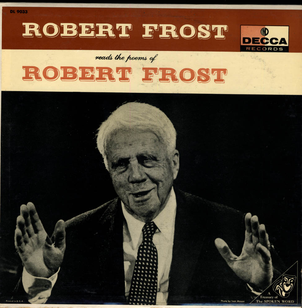 Image for Robert Frost Reads the Poetry of Robert Frost Decca LP DL 9033 1957