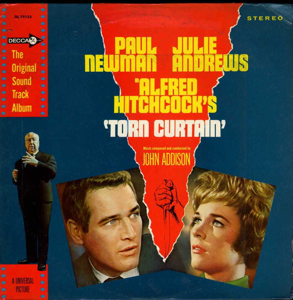 Image for Hitchcock's Torn Curtain Sound Track Stereo LP DL 79155 Paul Newman 1966
