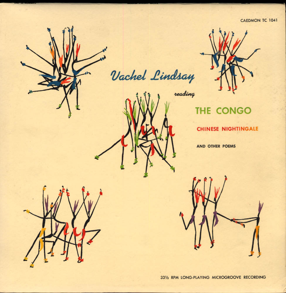 Image for Vachel Lindsay reading The Congo & Other Poems Caedmon TC 1041 w/ booklet
