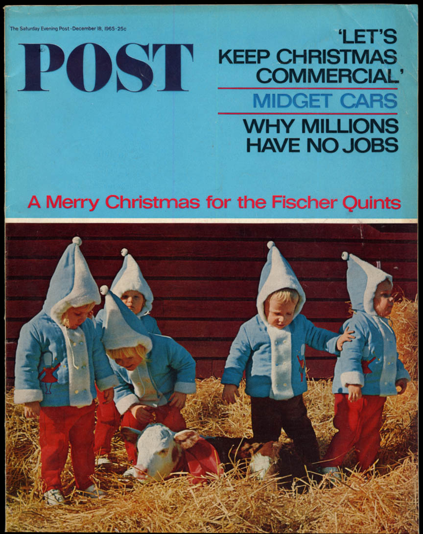 Image for SATURDAY EVENING POST 12/18 1964 Fischer Quints Shirley Jackson Slot Cars Koman