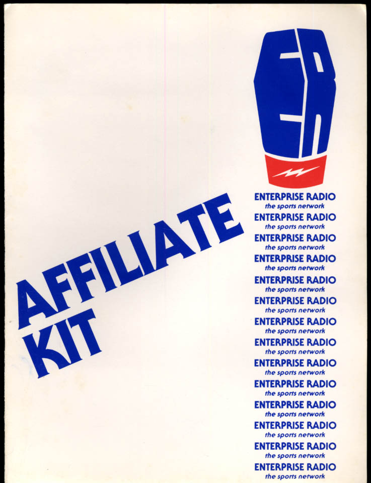 Image for Enterprise Radio The Sports Network Affiliate Kit paperwork 1981 Rasmussen et al