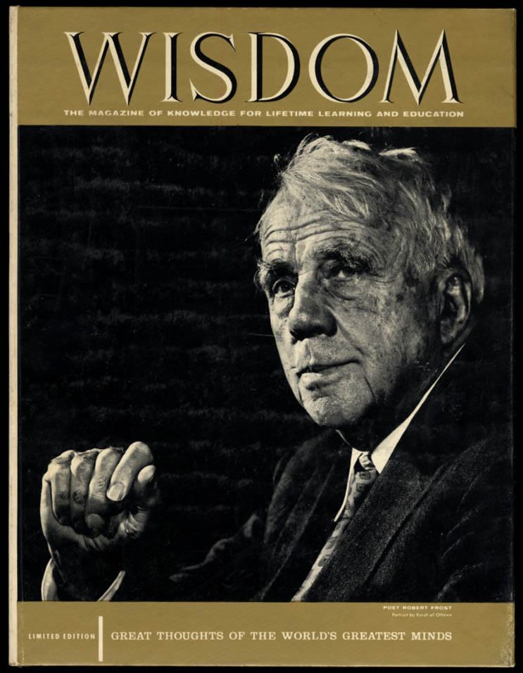 Image for WISDOM #38 1962 Robert Frost & quotes from Twain Hemingway & 25 more