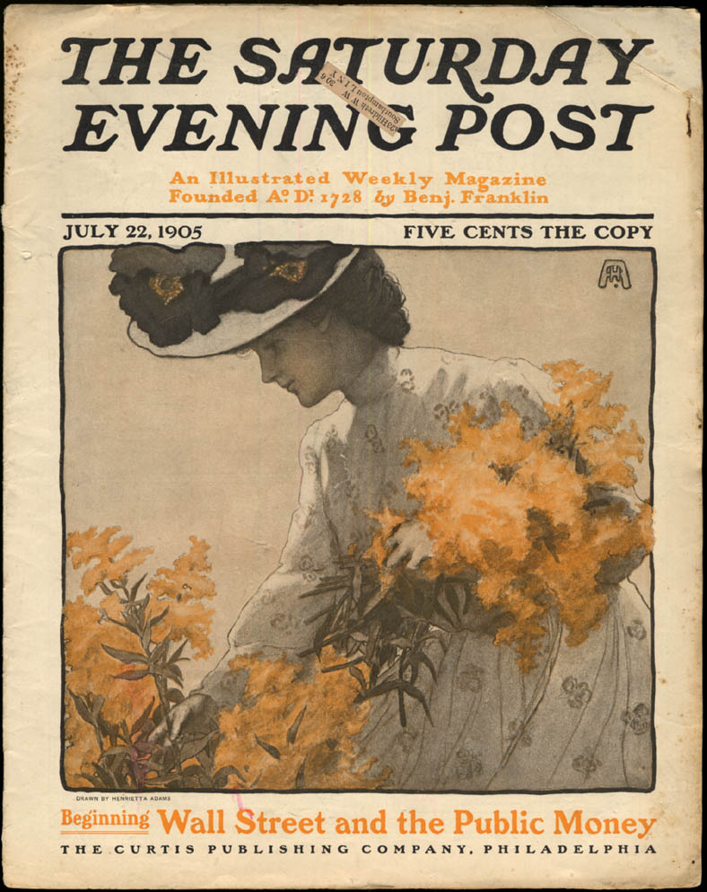 Image for SATURDAY EVENING POST 7/22 1905 Wall Street & Public Money; City Slums
