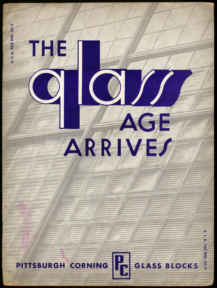 Image for Pittsburgh Corning The Glass Age Arrives glass blocks brochure 1939