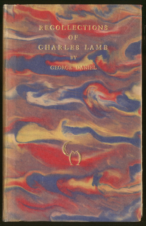 Image for George Daniel: Recollections of Charles Lamb 1st ed 1928 #19 of 500
