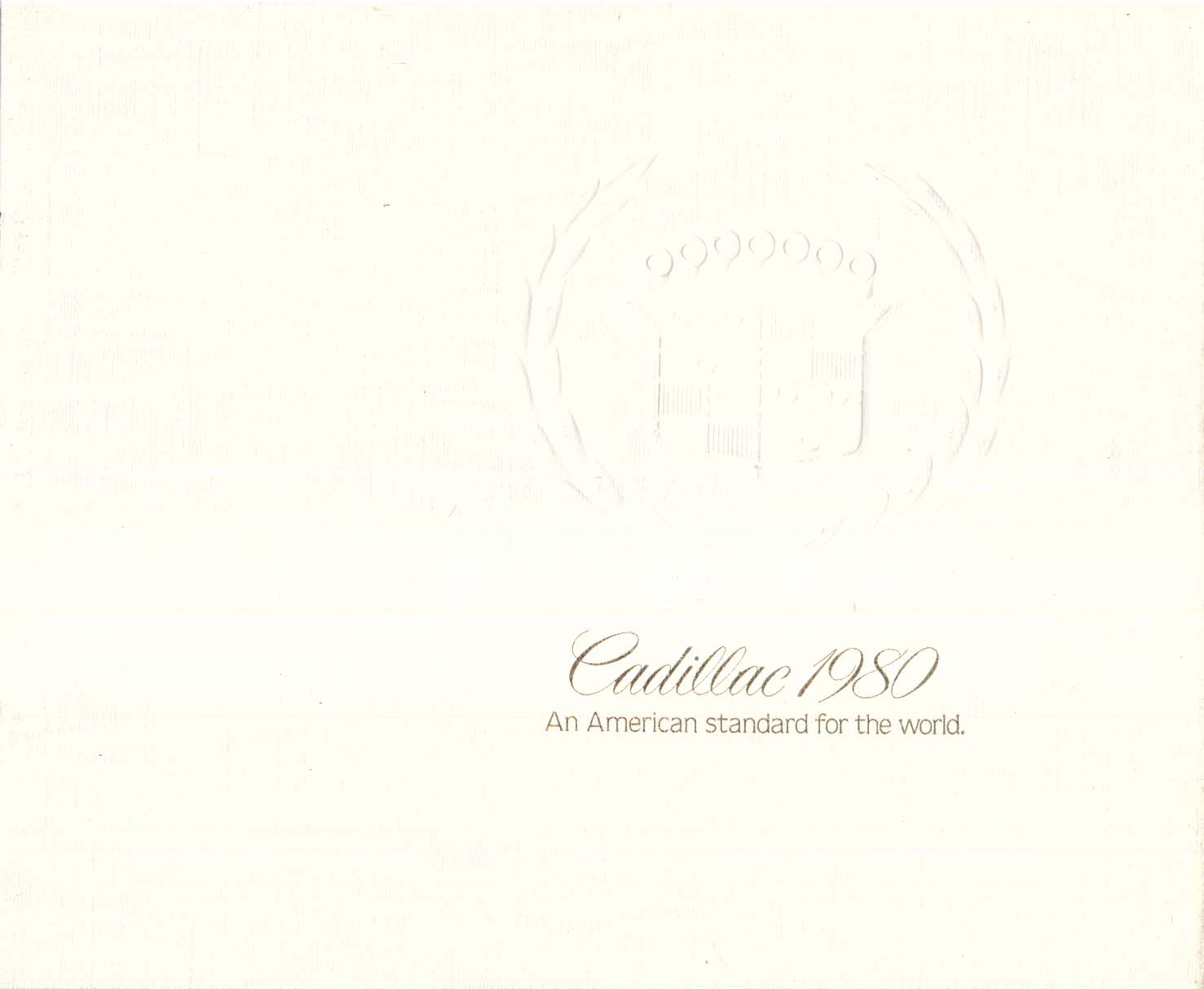 Image for 1980 Cadillac full-line sales brochure: Fleetwood de Ville Eldorado Seville ++