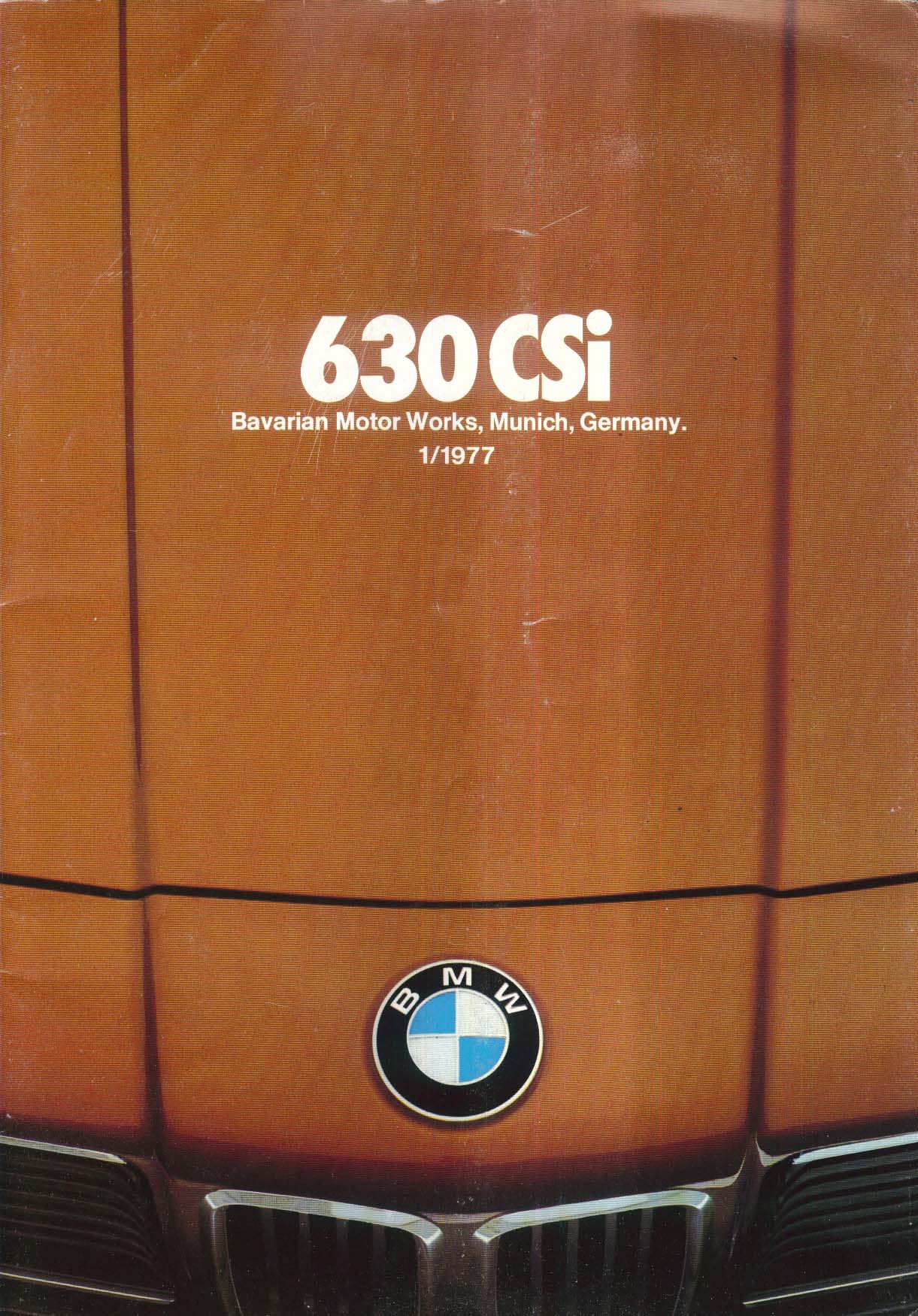 Image for 1977 BMW 630 CSi sales brochure