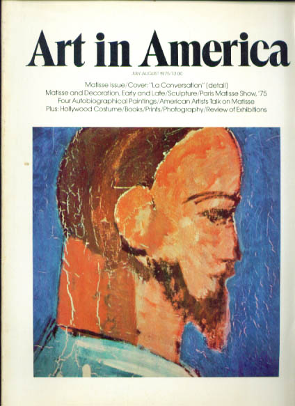 Image for Matisse issue: Judd Lichenstein Warhol Wesselmann Art in America 7-8 1975
