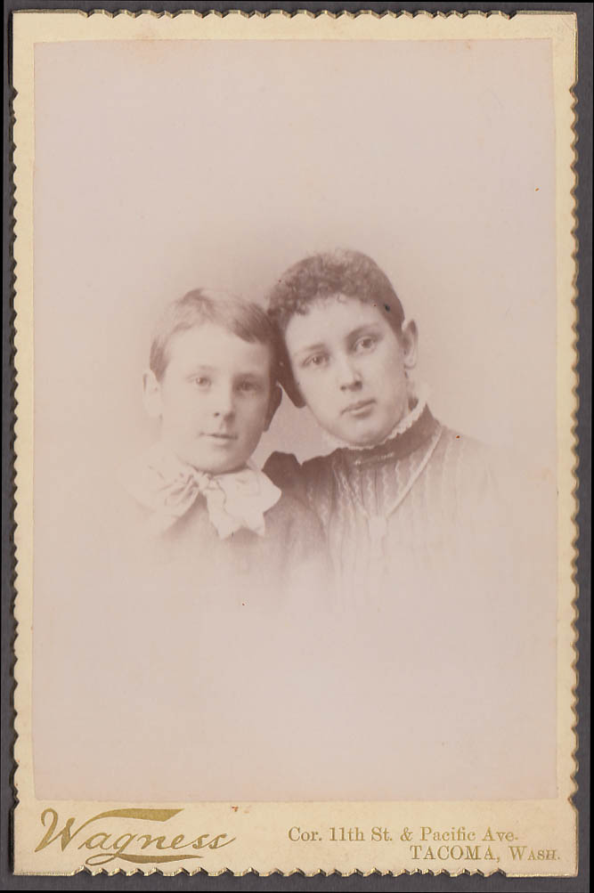 Image for Frank & Amy Sullivan cabinet by Wagness Tacoma WA 1880s
