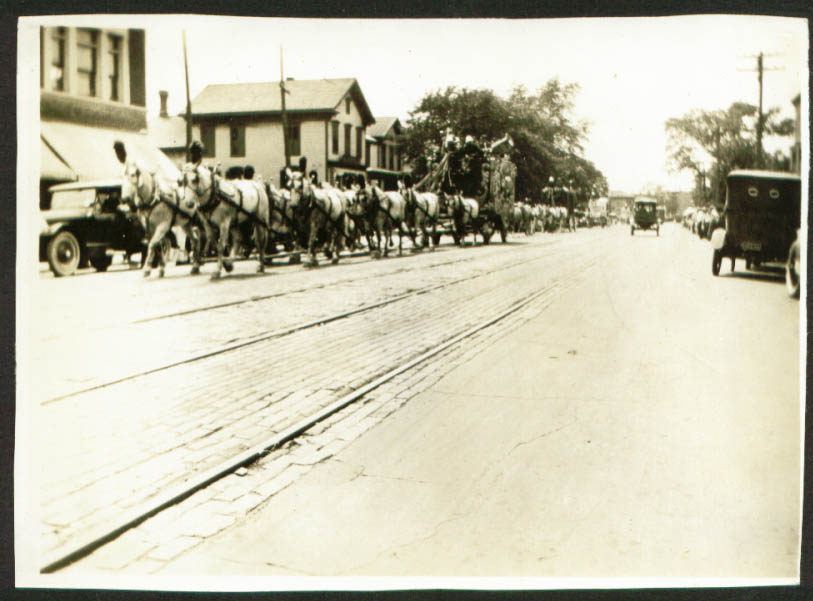 Image for Al G Barnes Circus 10-Horse Hitch 5x7 1923