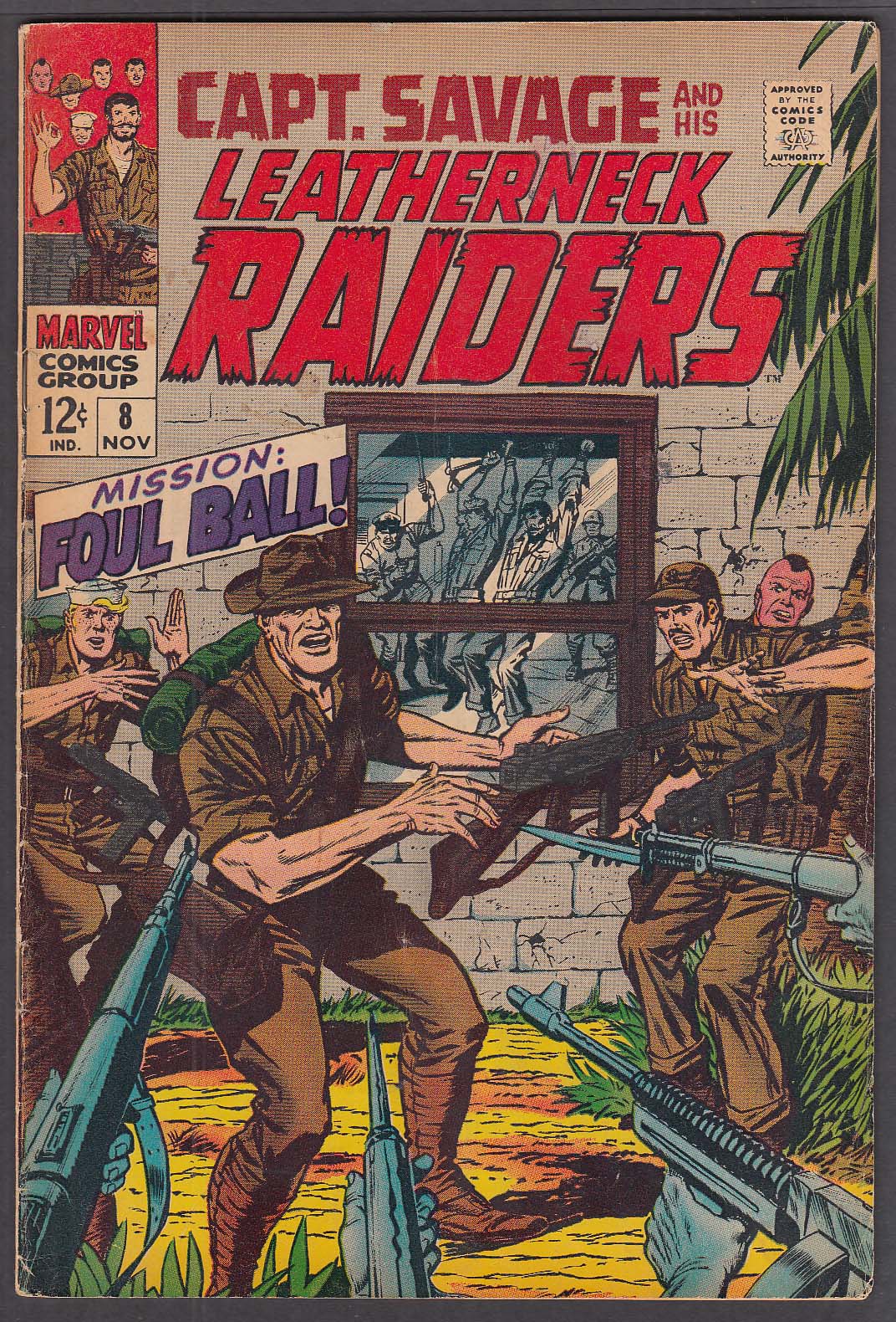 Image for CAPT SAVAGE & His Leatherneck RAIDERS #8 Marvel comic book 11/1968
