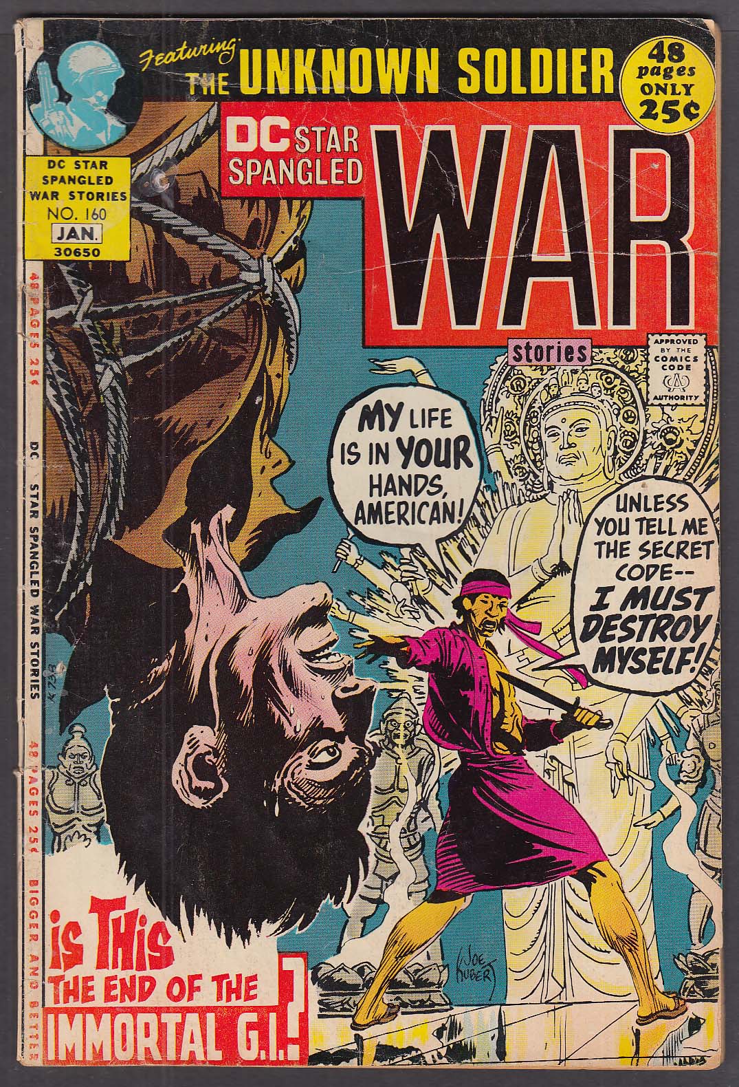 Image for STAR SPANGLED WAR STORIES #160 Unknown Soldier DC comic book 1 1972