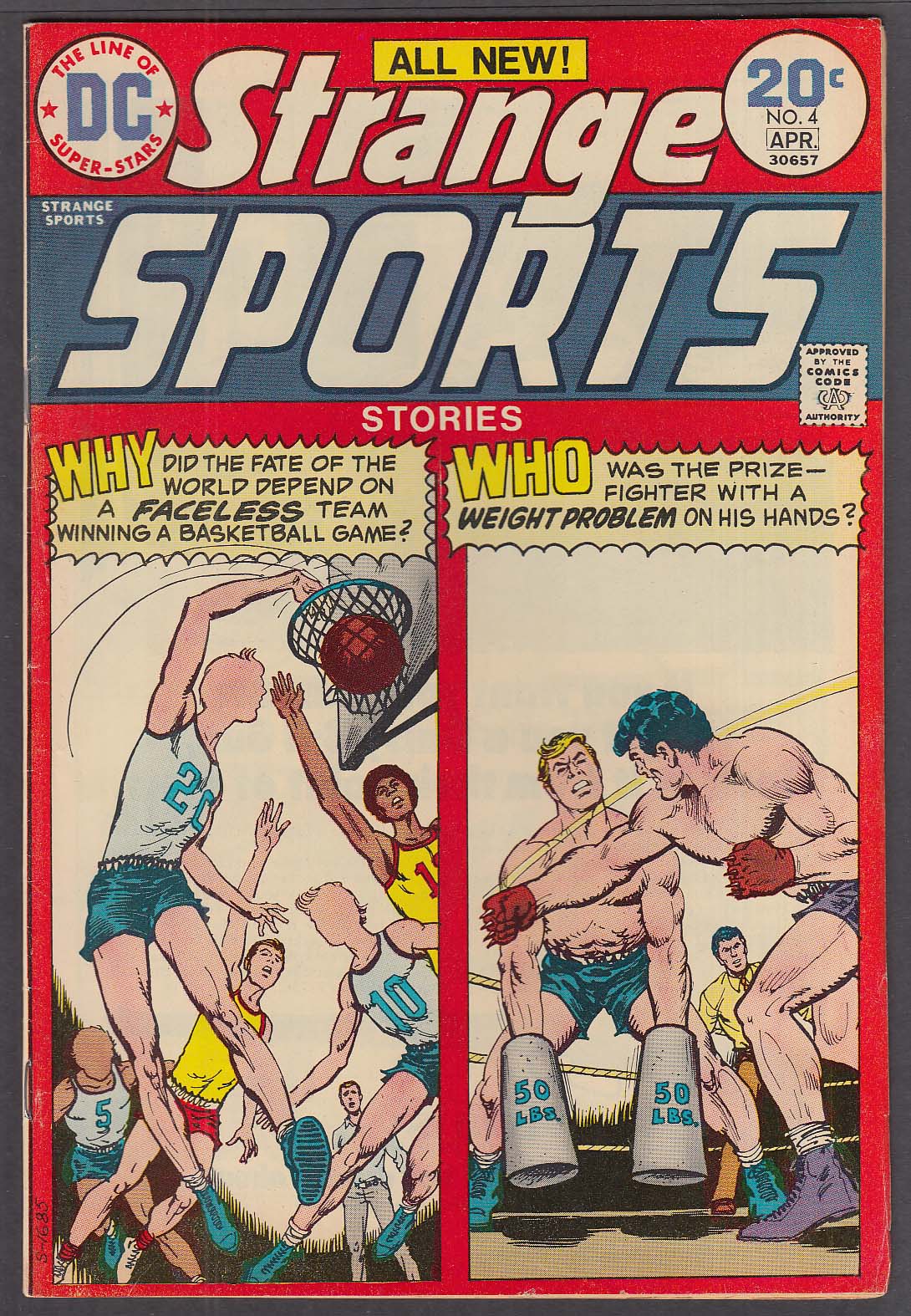 Image for STRANGE SPORTS STORIES #4 DC comic book 3-4/1974
