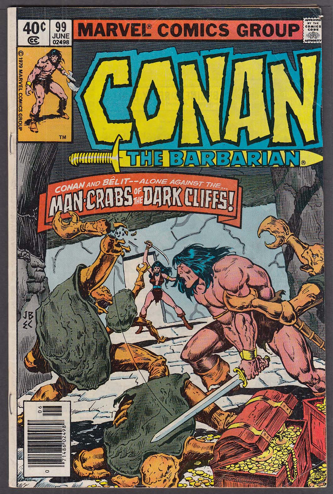 Image for CONAN the BARBARIAN #99 Marvel comic book 6 1979