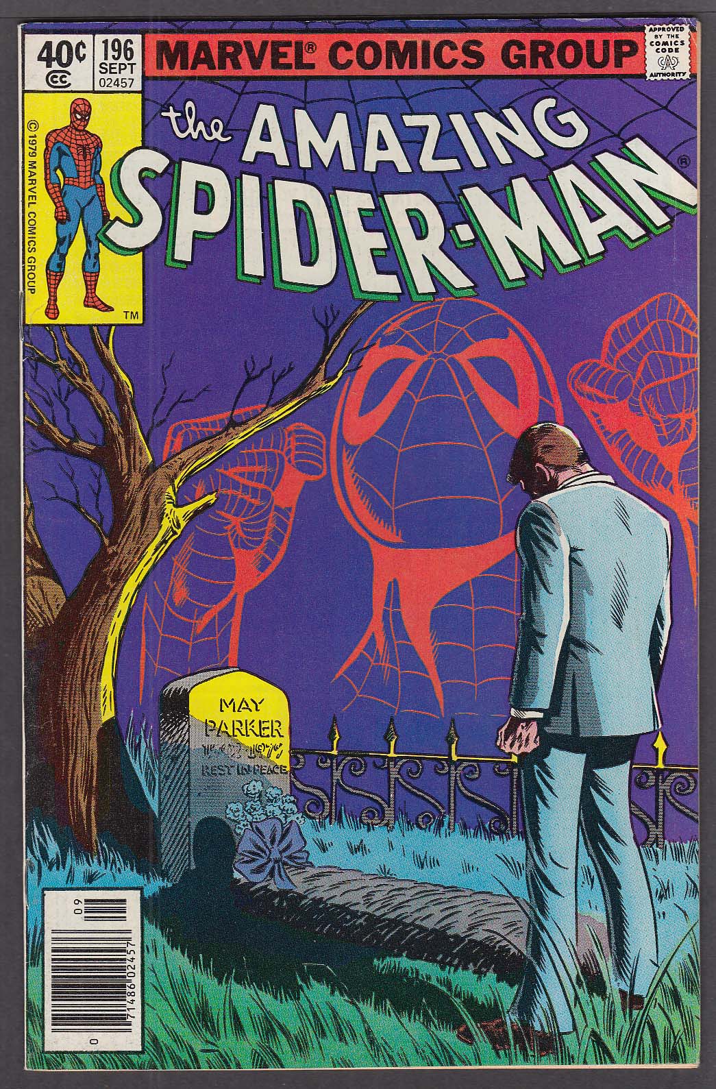 Image for AMAZING SPIDER-MAN #196 Marvel comic book 9 1979