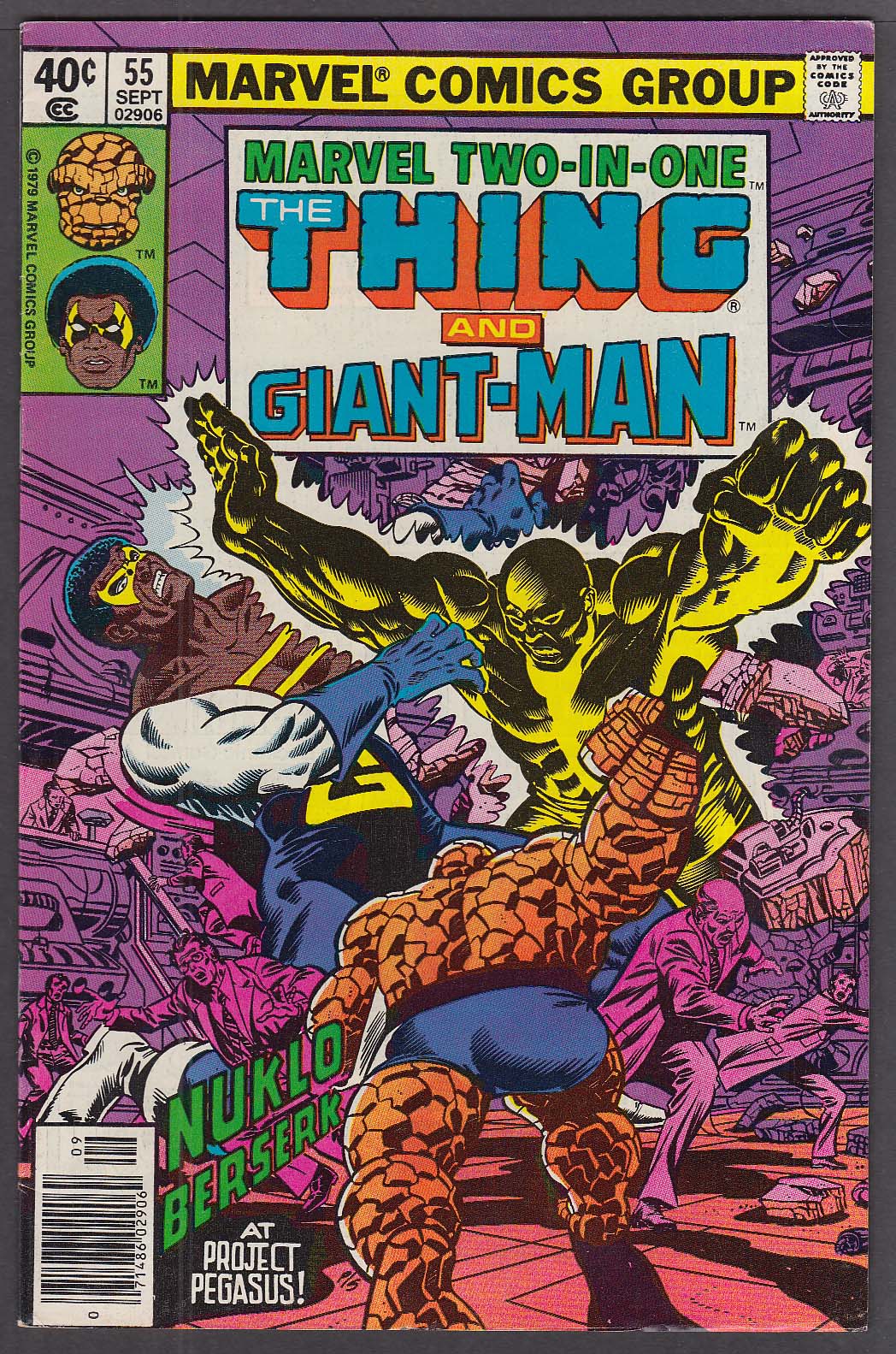 Image for MARVEL TWO-IN-ONE #55 The Thing & Giant-Man comic book 9 1979