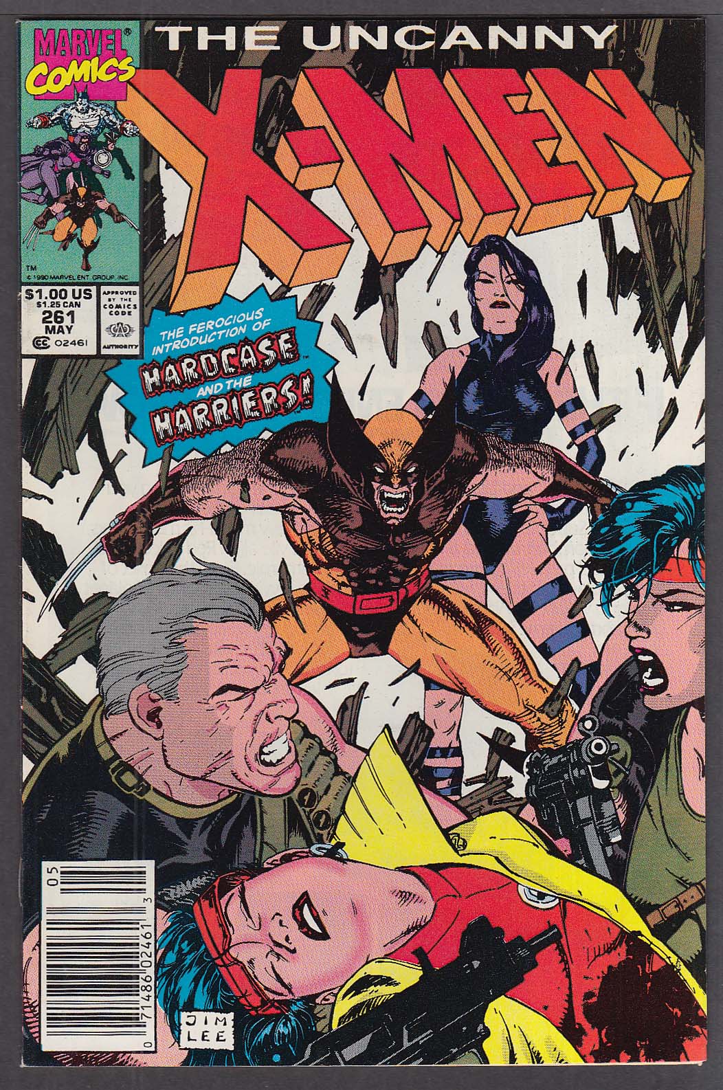 Image for UNCANNY X-MEN #261 Marvel comic book 5 1990