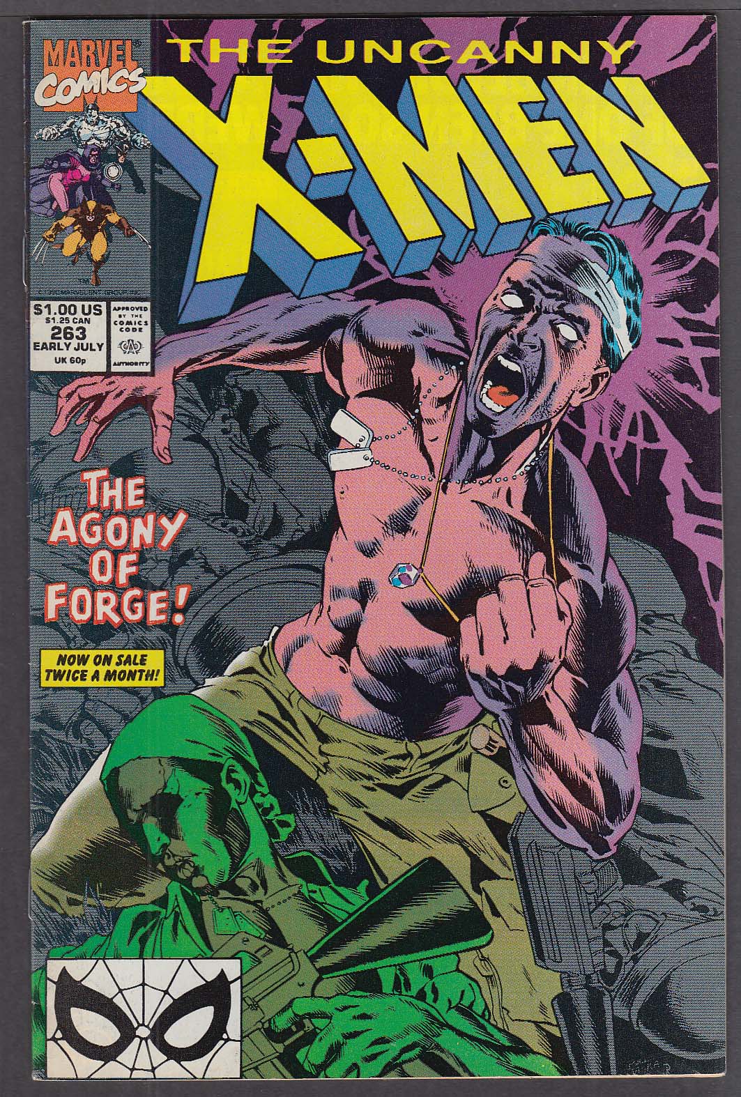Image for UNCANNY X-MEN #263 Marvel comic book Early 7 1990
