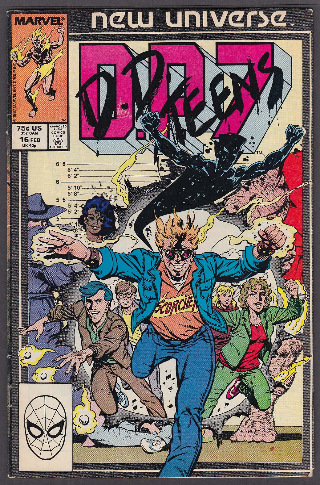 Image for D. P. 7 #16 Marvel New Universe comic book 2 1988